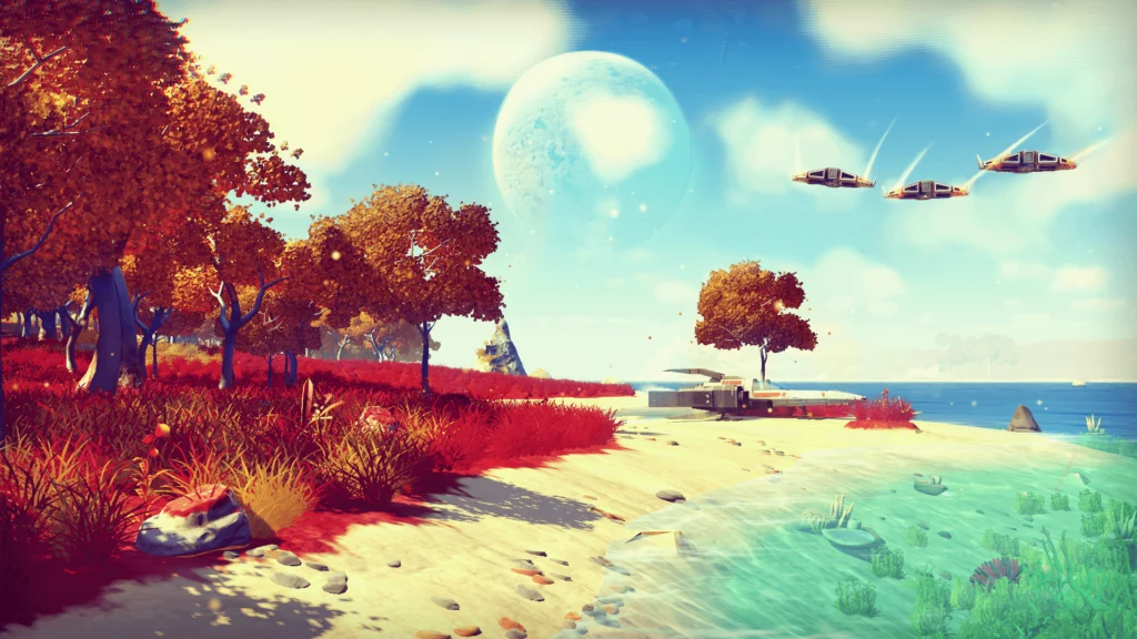Strandansicht aus "No Man's Sky" von Hello Games