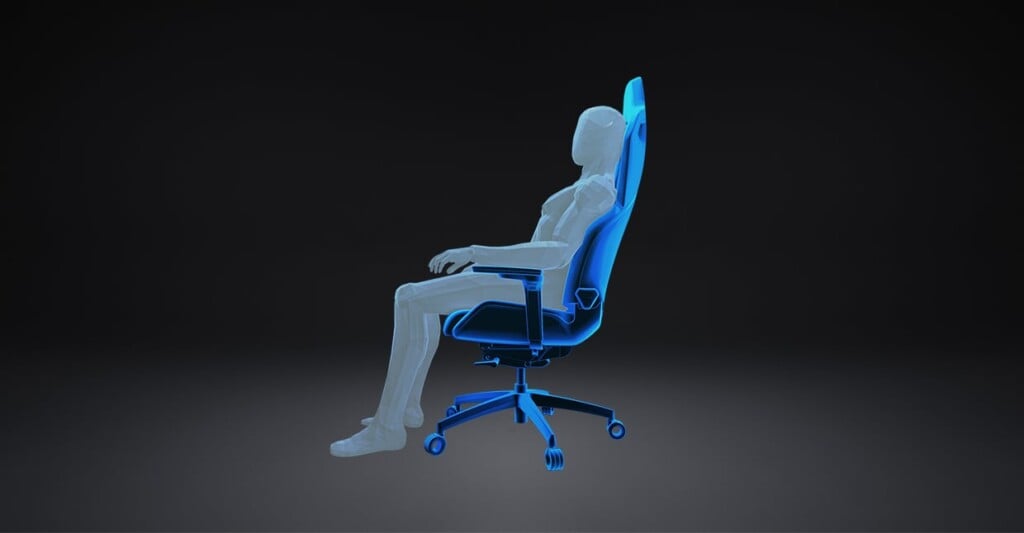 Darstellung der "Core Recharge"-Position beim RECARO Exo Gaming Seat.
