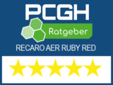 Seal PCGH - Test winner RECARO Aer Ruby Red